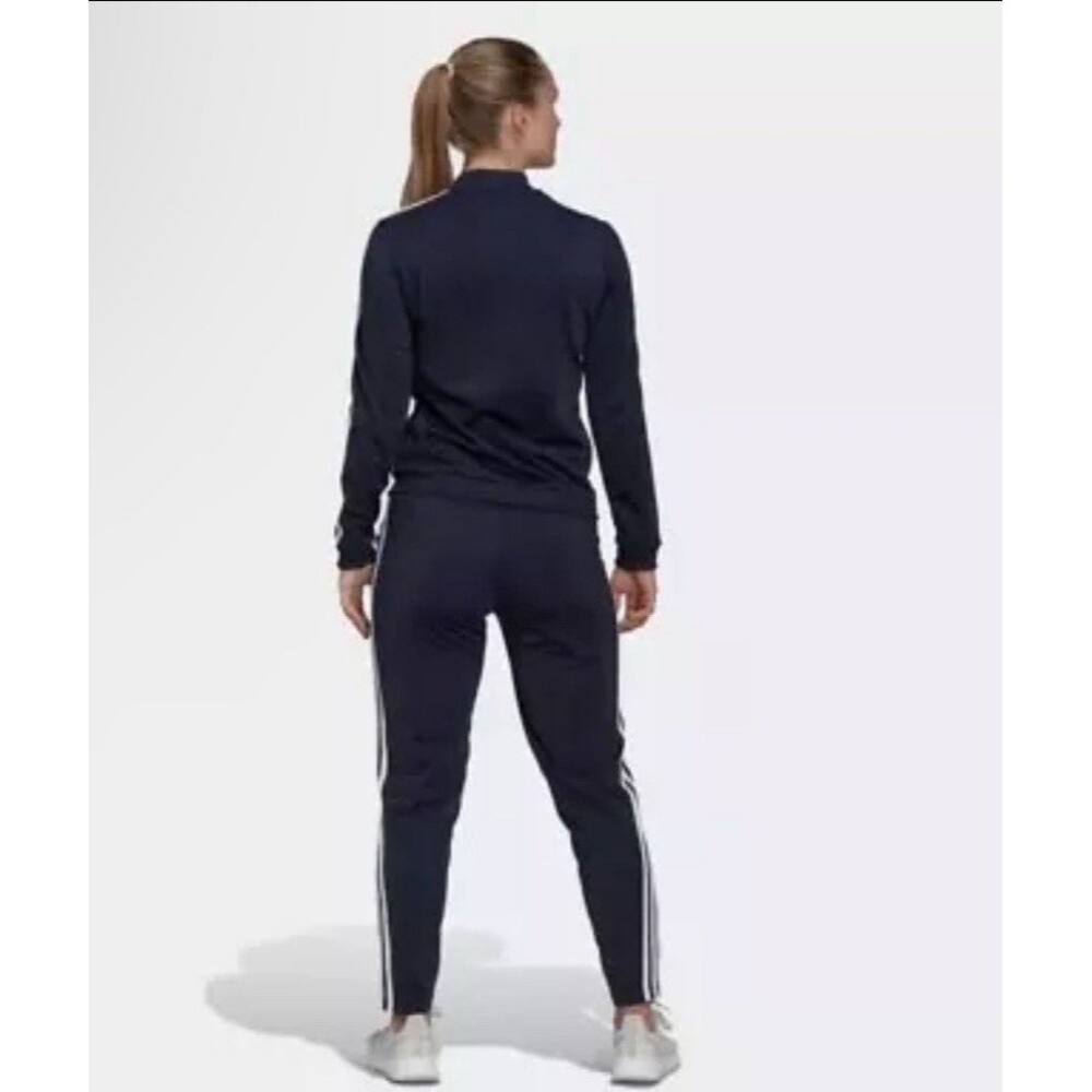 ADIDAS Essentials 3-Stripes Track Suit Zip Jacket Pants Girls Youth L (14)Black - Picture 7 of 16